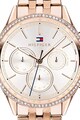 Tommy Hilfiger Ceas cu functii multiple decorat cu cristale Femei