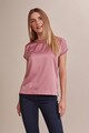 Oltre Tricou din satin cu aspect 2in1 si insertii de lurex Femei