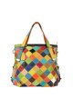 Pellearts Tote fazonú bőrtáska patchwork dizájnnal női