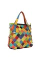 Pellearts Geanta tote de piele cu design patchwork Femei