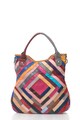 Pellearts Geanta shopper de piele cu design patchwork Femei