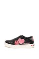 Love Moschino Bőr sneaker foltrátétekkel női