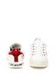 Love Moschino Кожени спортни обувки с лого от мъниста Жени
