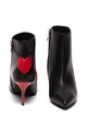 Love Moschino Botine de piele cu logo Femei