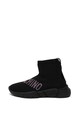 Love Moschino Pantofi sport slip-on inalti cu detaliu de piele ecologica Femei