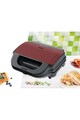 Heinner Sandwich maker  , 900 W, placi XL, 2 placi detasabile antiadezive: waffle, grill, Negru/Rosu Femei