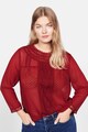 VIOLETA BY MANGO Блуза Frill с флорална бродерия Жени