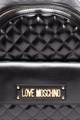 Love Moschino Rucsac de piele ecologica, cu aspect matlasat si logo metalic Femei