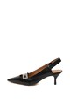 Emporio Armani Pantofi slingback de piele cu toc kitten Femei