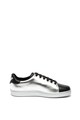 Emporio Armani Colorblock bőr sneaker domború logóval női