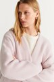 Mango Cardigan fara inchidere, cu buzunare aplicate Blush Femei