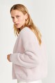 Mango Cardigan fara inchidere, cu buzunare aplicate Blush Femei