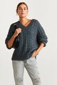 Mango Уголемен пуловер Sunlight с метализирани нишки Жени