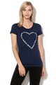 Love Moschino Tricou cu aplicatii de strasuri Femei