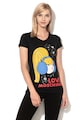 Love Moschino Tricou cu imprimeu grafic si aplicatii de paiete Femei