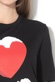 Love Moschino Tricou cu imprimeu grafic si logo Femei