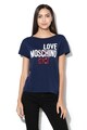 Love Moschino Tricou din amestec de modal, cu logo Femei