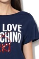 Love Moschino Тениска с модал и лого Жени
