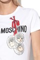 Love Moschino Tricou cu imprimeu logo si grafic Femei