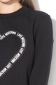 Love Moschino Суитшърт с лого и декоративни камъни Жени