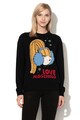 Love Moschino Pulover din amestec de lana, cu imprimeu grafic Femei