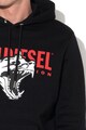 Diesel S-Gir kapucnis pulóver gumis rátéttel férfi