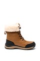 UGG Ghete impermeabile de piele intoarsa si piele, cu garnitura din piele de oaie Adirondack Femei