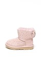 UGG Cizme impermeabile din piele intoarsa, cu aplicatie cu funda Mini Bailey Fete