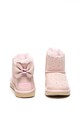 UGG Cizme impermeabile din piele intoarsa, cu aplicatie cu funda Mini Bailey Fete