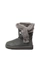 UGG Ghete de piele intoarsa cu garnitura de piele de oaie Classic Fluff Femei