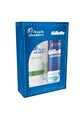 Head&Shoulders Set cadou: Sampon  Menthol, 675 ml + Gel de ras Gillette Series Sensitive Cool, 200 ml Barbati