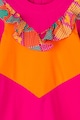 Agatha Ruiz de la Prada Rochie cu croiala in A si model colorblock Fete