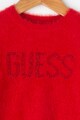 GUESS JEANS Pulover pufos, cu detaliu logo stralucitor Fete