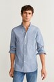 Mango Camasa slim fit cu model gingham Vichy Barbati