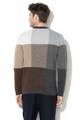 Selected Homme Pixel kockás gyapjú tartalmú pulóver férfi