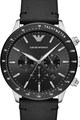 Emporio Armani Chrono karóra bőrszíjjal férfi