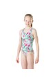 Speedo Costum inot  Disney Little Mermaid Allover, Verde/Roz Fete