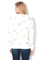 Esprit Kapucnis pulóver kontrasztos logómintával női