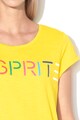 Esprit Tricou de bumbac organic, cu imprimeu logo Femei