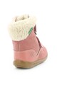 Kickers kids Ghete de piele intoarsa cu velcro Fete