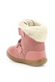 Kickers kids Ghete de piele intoarsa cu velcro Fete