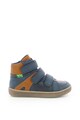 Kickers kids Pantofi sport mid-high de piele ecologica Baieti