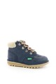 Kickers kids Bocanci de piele intoarsa, cu captuseala de blana shearling sinteitca Fete