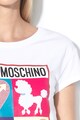 Love Moschino Tricou cu aplicatii de strasuri Femei