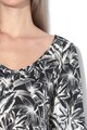 Sisley Bluza cu imprimeu floral si decolteu in V Femei
