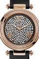 GC Часовник с кожена каишка и кристали Жени