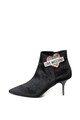 Love Moschino Botine de catifea cu logo Femei