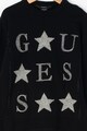 GUESS JEANS Pulover din tricot fin cu strasuri Fete