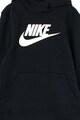 Nike Logómintás kapucnis pulóver polárbéléssel Fiú