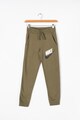 Nike Pantaloni cu imprimeu logo si captuseala din material fleece Baieti